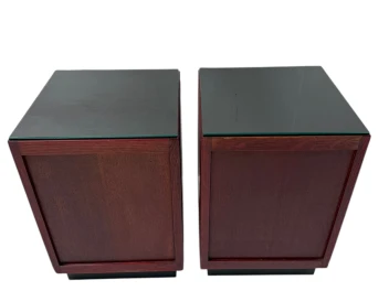 Two Art Deco Modernist Nightstands by A.H. Jansen for L.O.V. Oosterbeek, 1920s